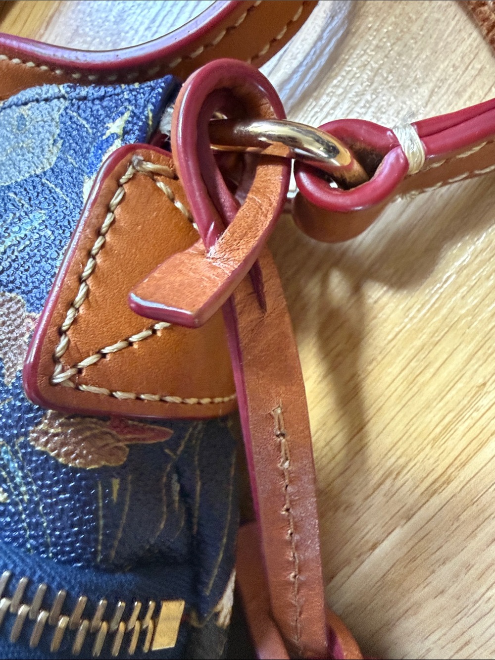 Dooney & Bourke Navy Fantasia 80th Anniversary Crossbody Letter Carrier - Picture 6 of 16
